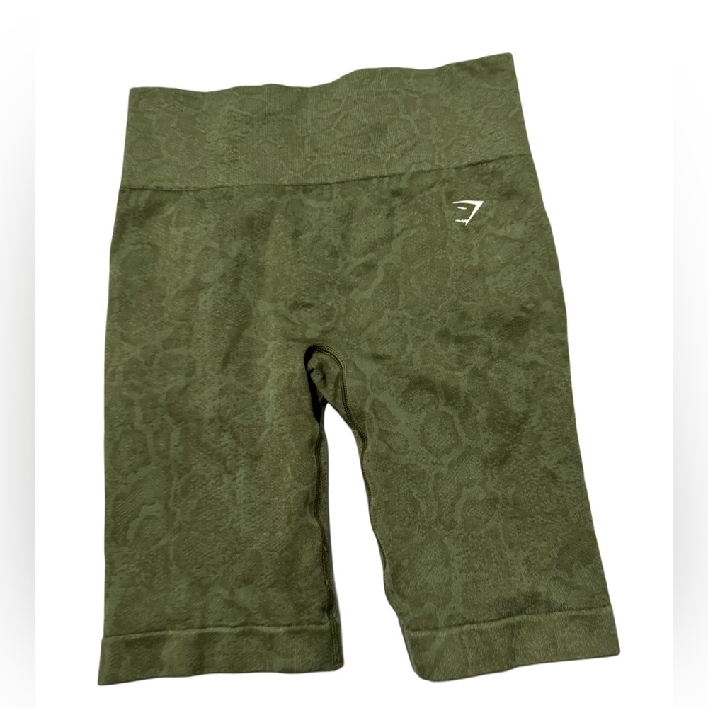 Gymshark Olive Green Biker Shorts